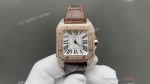 Cartier Santos 51*41.3mm for Men 44.2*35.6mm for Women 2824 Movement RG Case Couple Watch